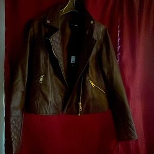 Large Brown leather jacket
